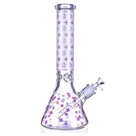 Purple LV beaker bong – Kootz smoke shop